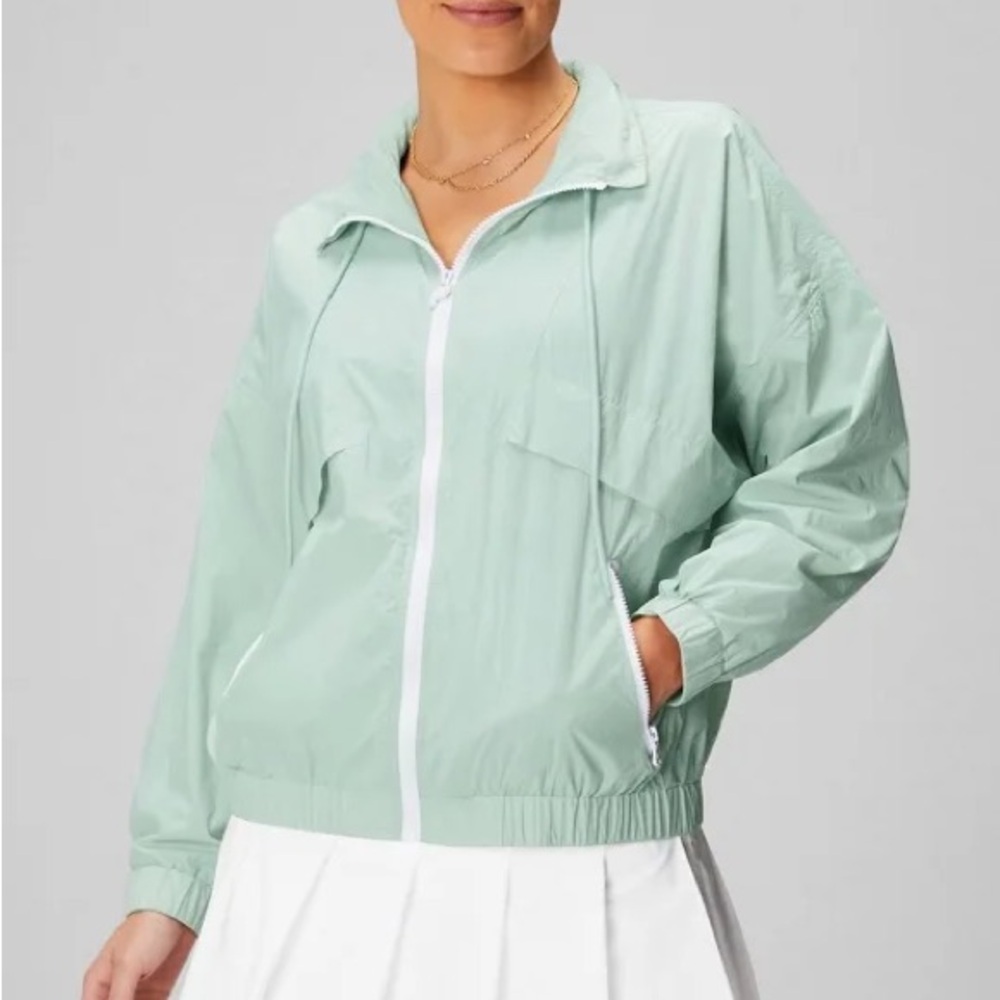 Fabletics Nylon Track Jacket with hood